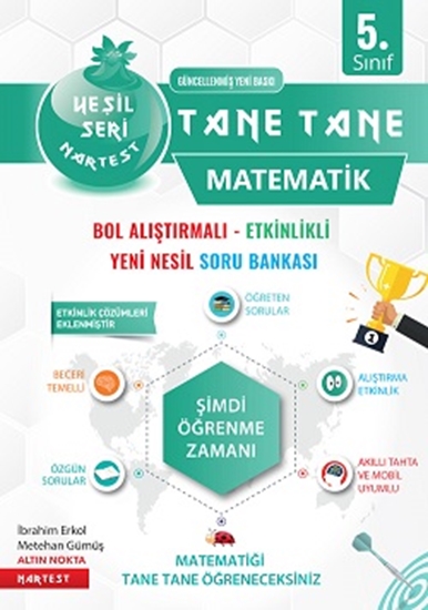 5. Sınıf Yeşil Tane Tane Matematik 2021 (kolay-orta) Soru Bankası