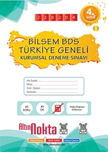 4. Sınıf Bilsem Bds Türkiye Geneli Kurumsal Deneme Sınavı Şubat Kod:220204