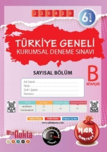 Nartest 6. Sınıf 5. Kurumsal Deneme Nisan B Say Kod 220420