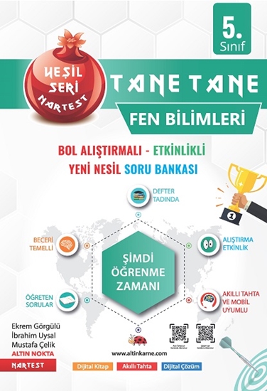 5. Sınıf Yeşil Tane Tane Fen Bilimleri Soru Bankası