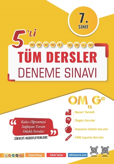 7. Sınıf Omage Motivasyon Tüm Dersler 5 Li Kamp Deneme Sınavı