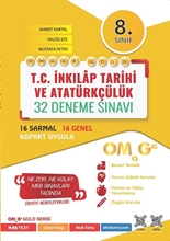 Omage Gold T.c. İnkılap Tarihi Ve Atatürkçülük 32 Deneme Sınavı (16 Sarmal-16 Genel)