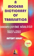 A Modern Dıctıonary Of Translatıon Çeviri Sözlüğü