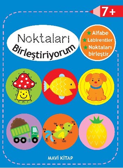Noktaları Birleştiriyorum Mavi Kitap 7 Yaş Üstü