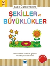 Evde Öğreniyorum Şekiller Ve Büyüklükler 3-5 Yaş Çıkartmalı