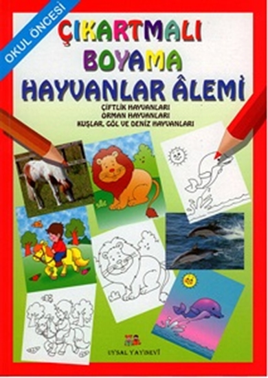 Okul Öncesi Çıkartmalı Boyama Hayvanlar Alemi