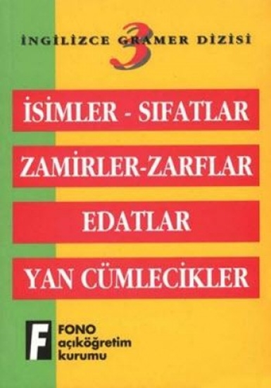 İsimler Sıfatlar Zamirler Zarflar Edatlar Yan Cüm