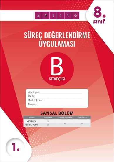 Nartest 8. Sınıf Süreç Değerlendirme Kasım B Say Kod 241116