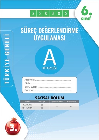 Nartest 6. Sınıf Süreç Değerlendirme Mart A Say Kod 250306