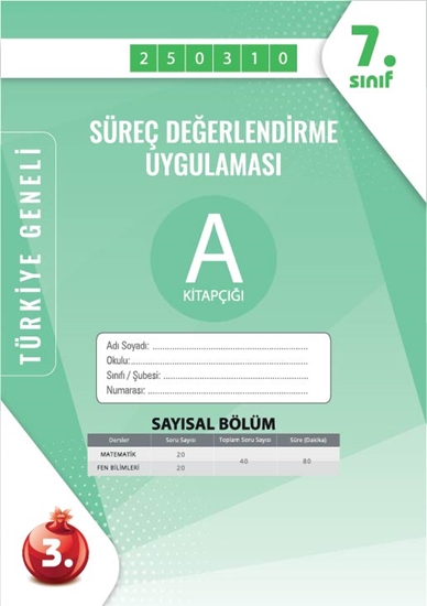 Nartest 7. Sınıf Süreç Değerlendirme Mart A Say Kod 250310