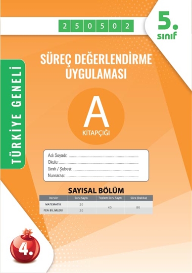 Nartest 5. Sınıf Süreç Değerlendirme Mayıs A Say Kod 250502
