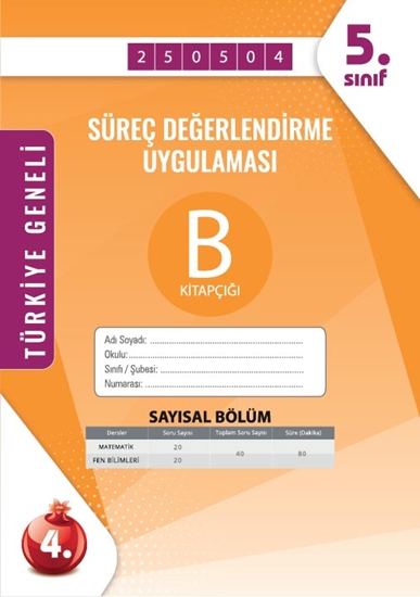 Nartest 5. Sınıf Süreç Değerlendirme Mayıs B Say Kod 250504