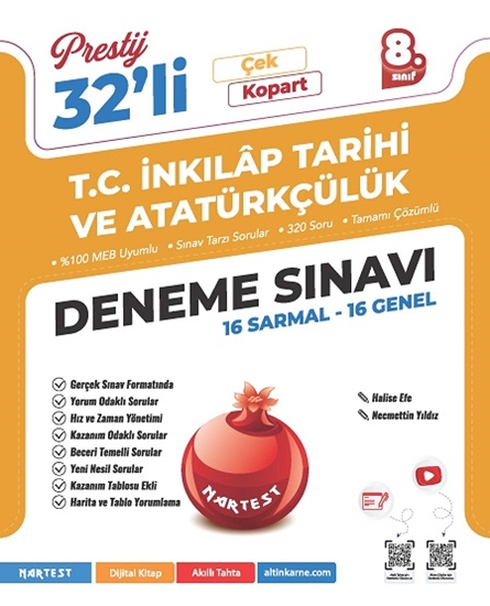 8. Sınıf Prestij T.c. İnkılap Tarihi Ve Atatürkçülük 32'li Deneme Sınavı