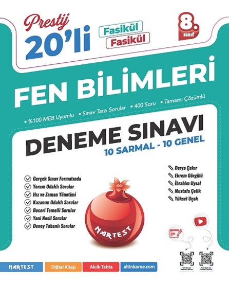 8. Sınıf Prestij Fen Bilimleri 20'li Deneme Sınavı