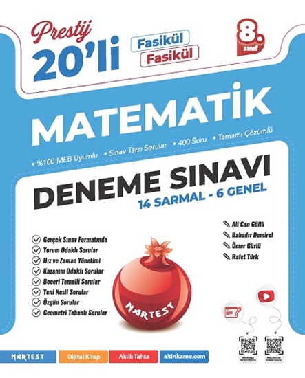 8. Sınıf Prestij Matematik 20'li Deneme Sınavı