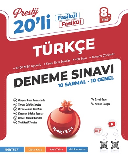 8. Sınıf Prestij Türkçe 20 Deneme Sınavı