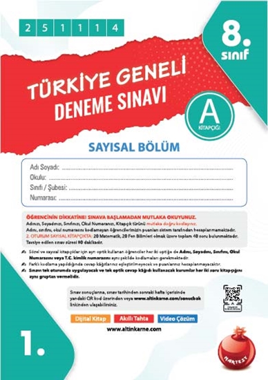 8. Sınıf Türkiye Geneli Ds Kasım A Say Kod 251114
