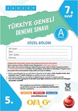 7. Sınıf Türkiye Geneli Ds Şubat A Söz Kod 260209