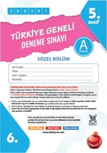 5. Sınıf Türkiye Geneli Ds Mart A Söz Kod 260301