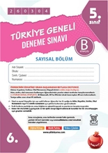 5. Sınıf Türkiye Geneli Ds Mart B Say Kod 260304