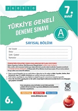 7. Sınıf Türkiye Geneli Ds Mart A Say Kod 260310